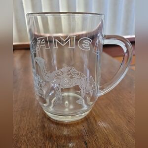 Camel Clear Glass 20 Oz Mug (114)